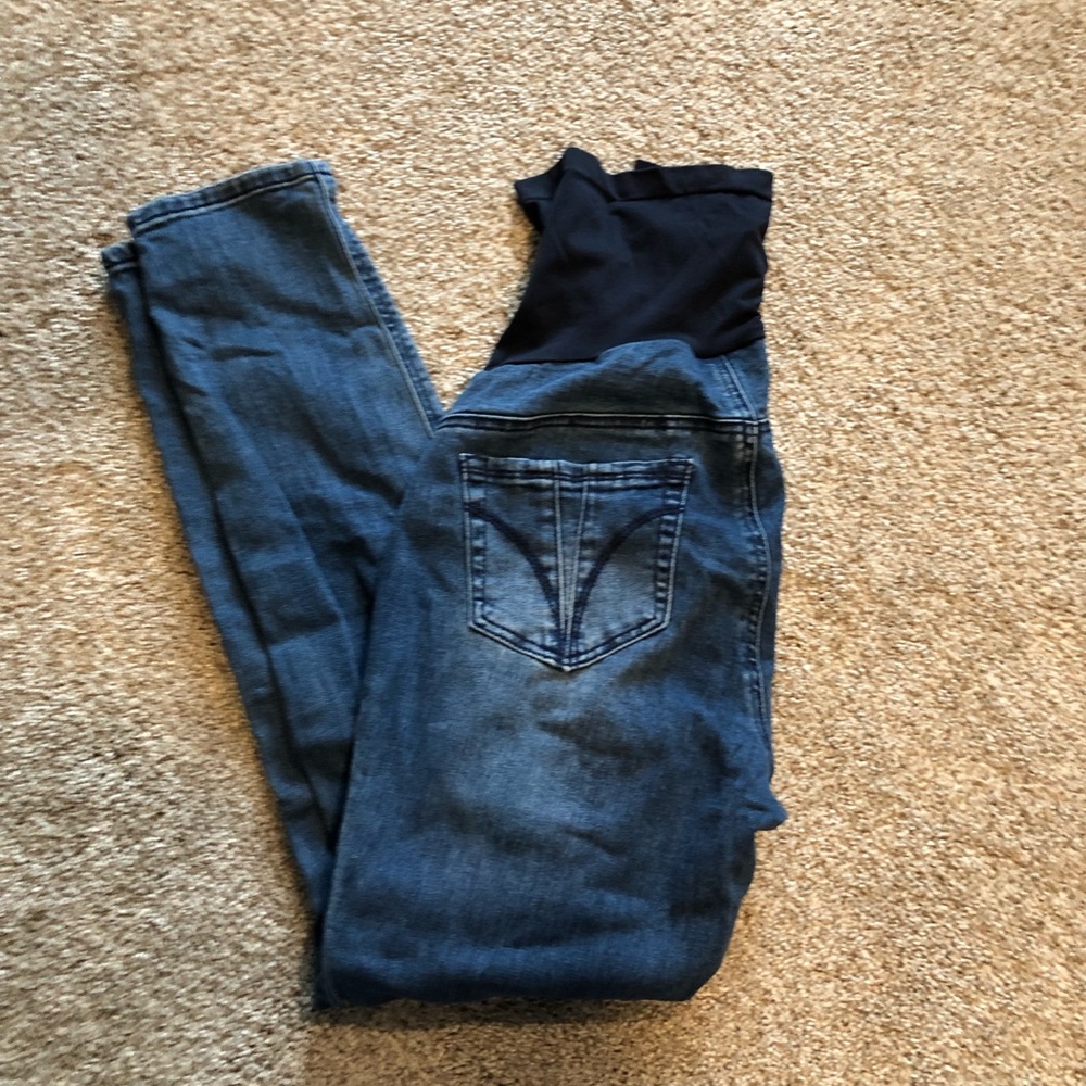 IndigoBlue Maternity Skinny Full Panel Jeans - Size Medium